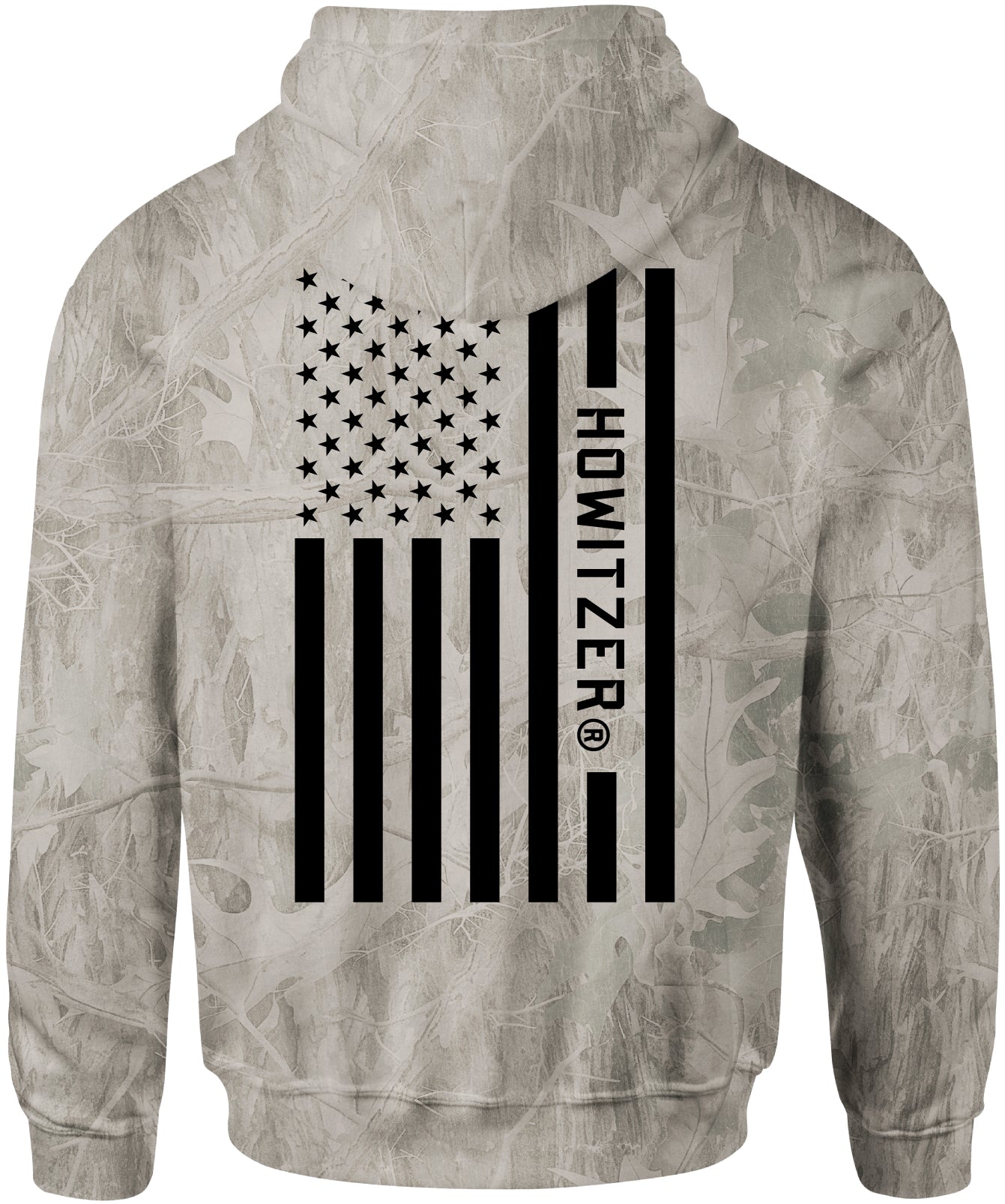 Howitzer Liberty Forged Men's Hoodie – Military Grunt Pullover, USA Flag