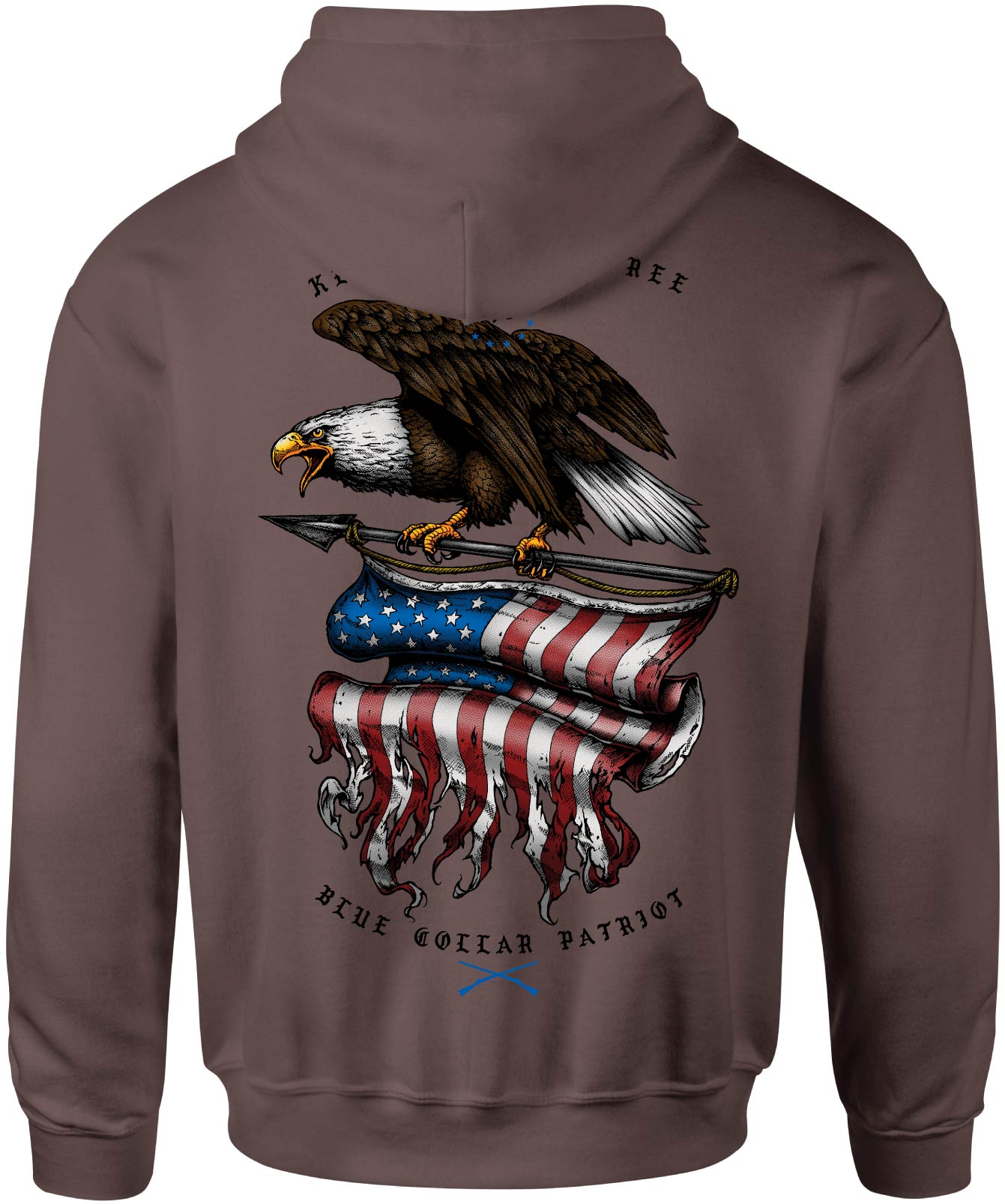 Blue Collar Eagle Hood