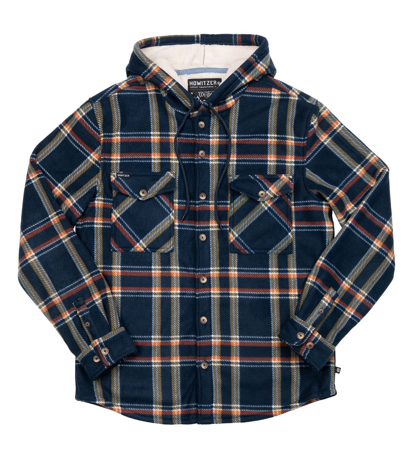 Allegiance Hooded Flannel - Howitzer Clothing