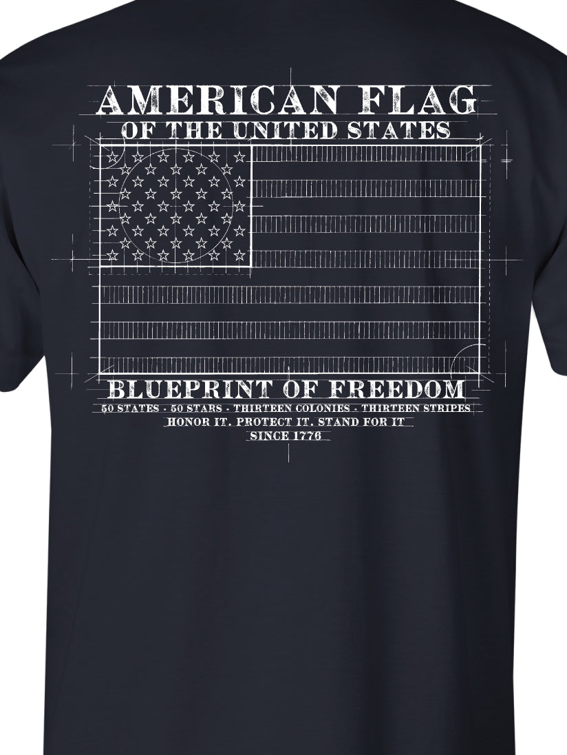 Blueprint Flag Tee
