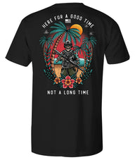 Long Time Tee - BLACK / S