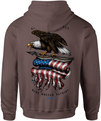 Blue Collar Eagle Hood