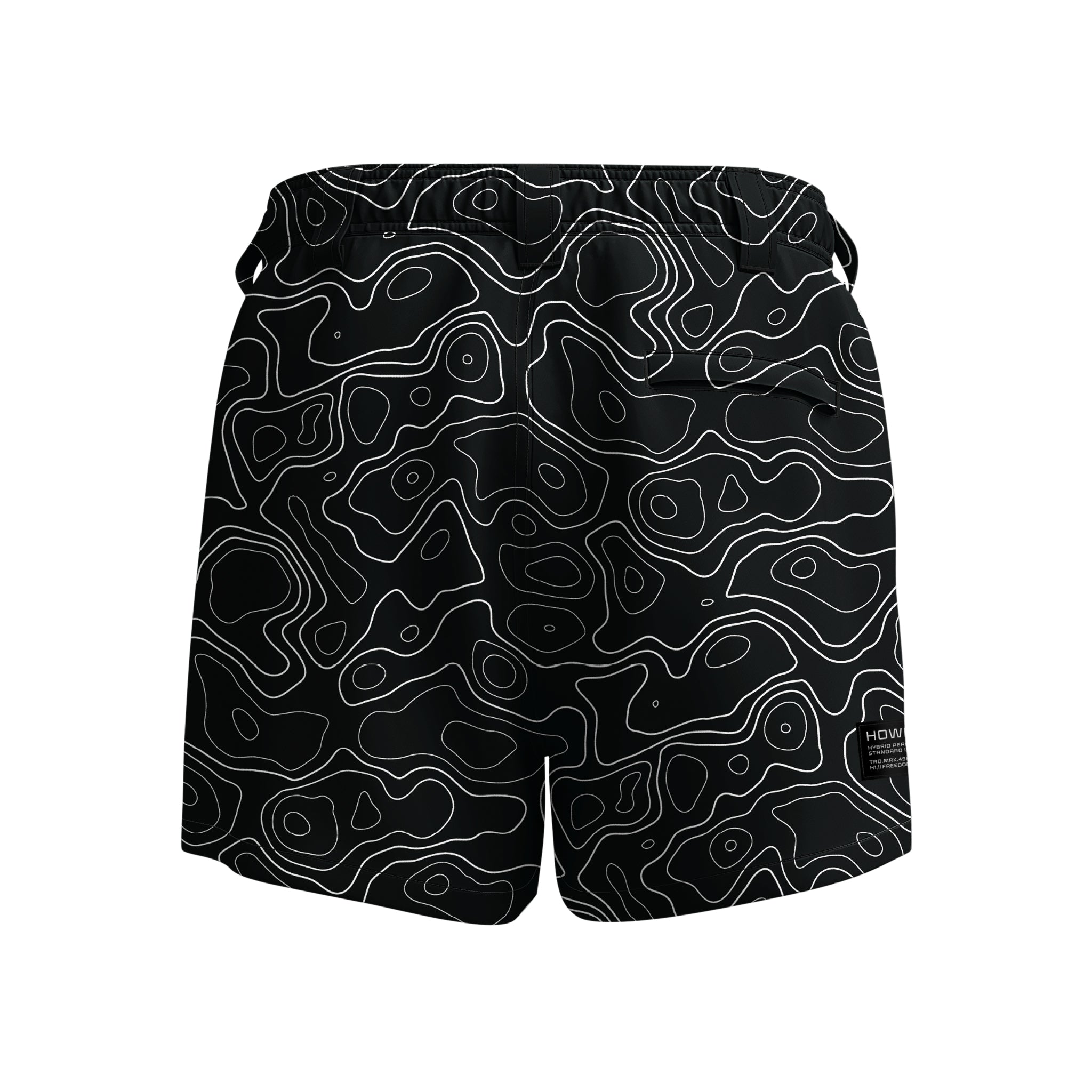 Hybrid 4" Topo Boardshort