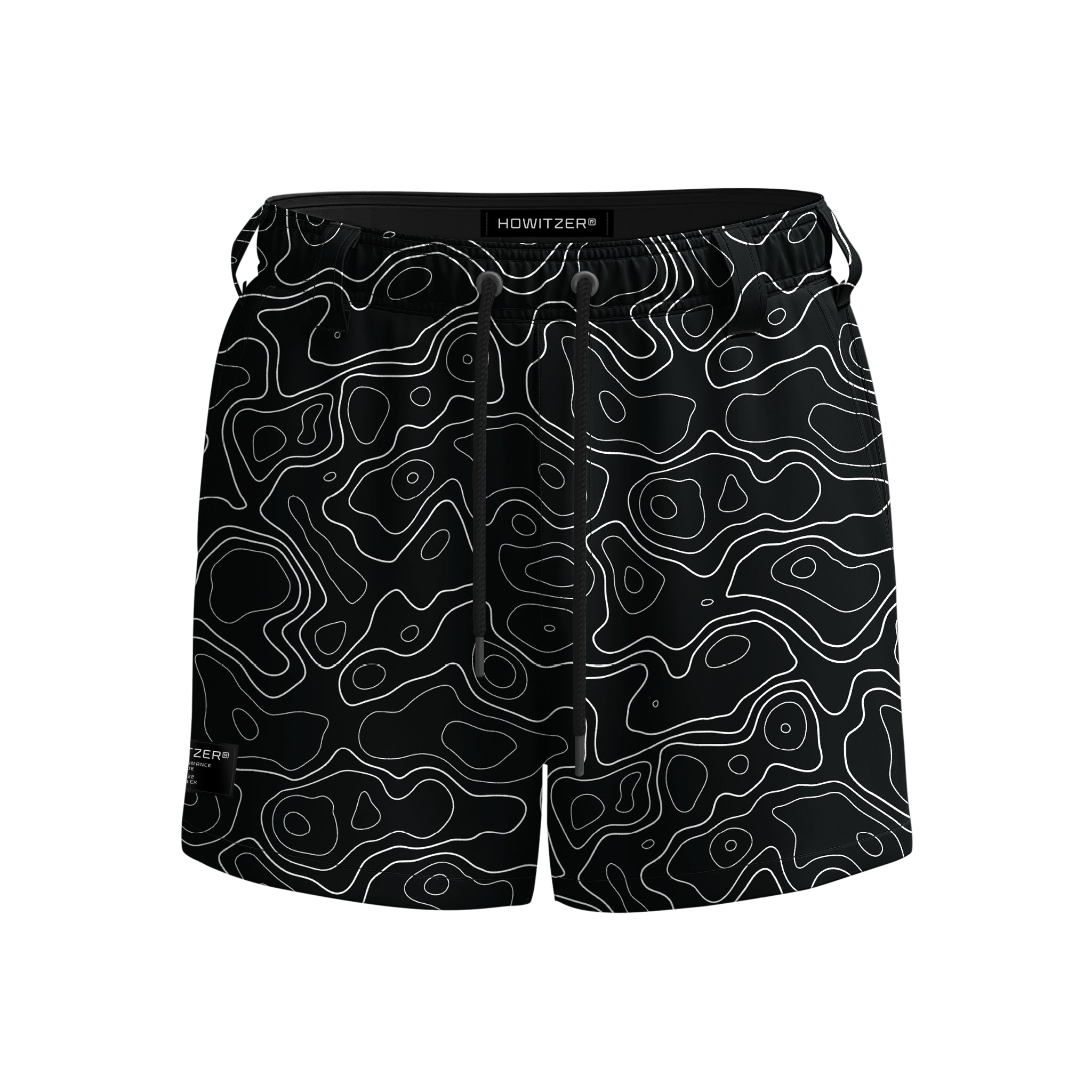 Hybrid 4" Topo Boardshort