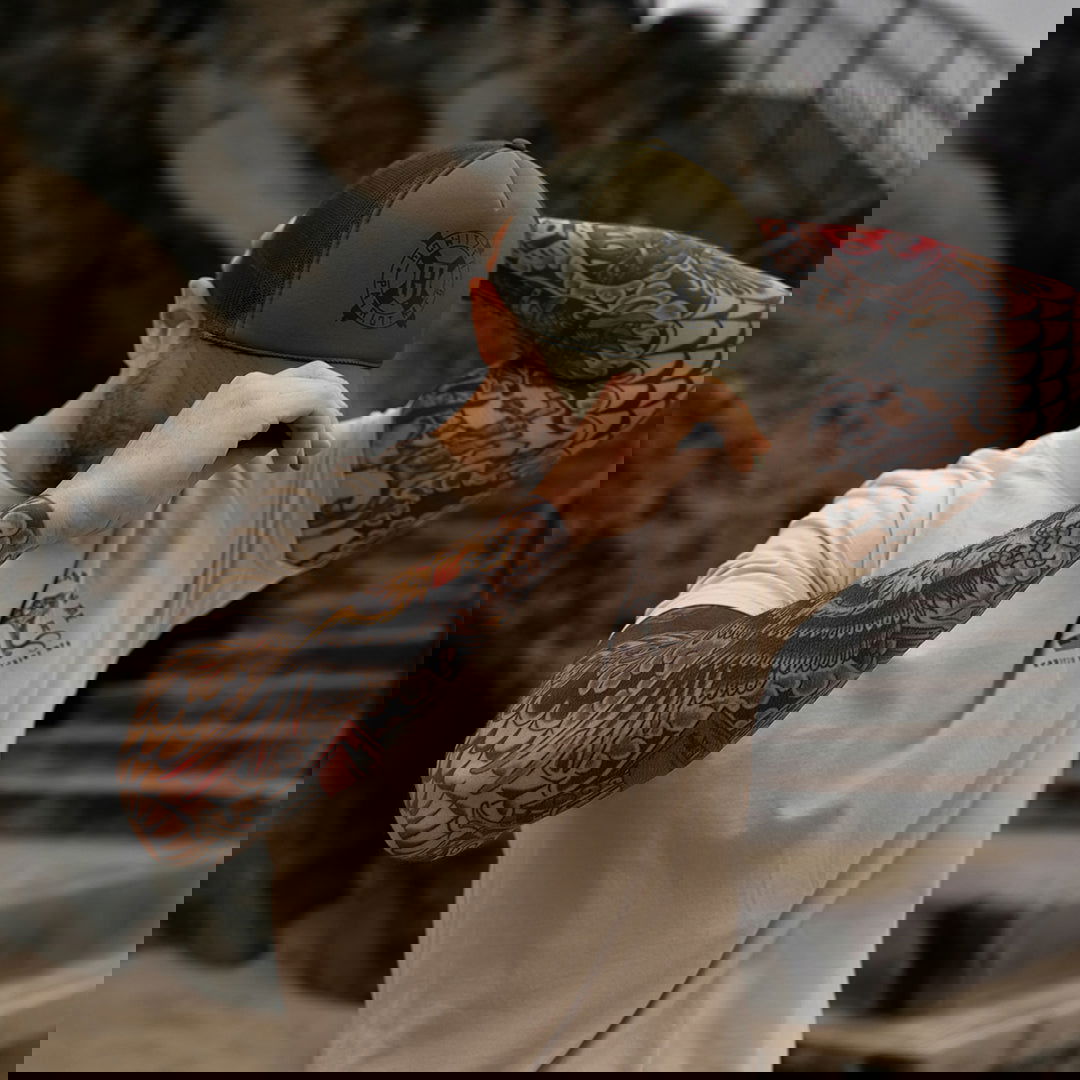 Cannon Logo H Trucker - Howitzer Clothing