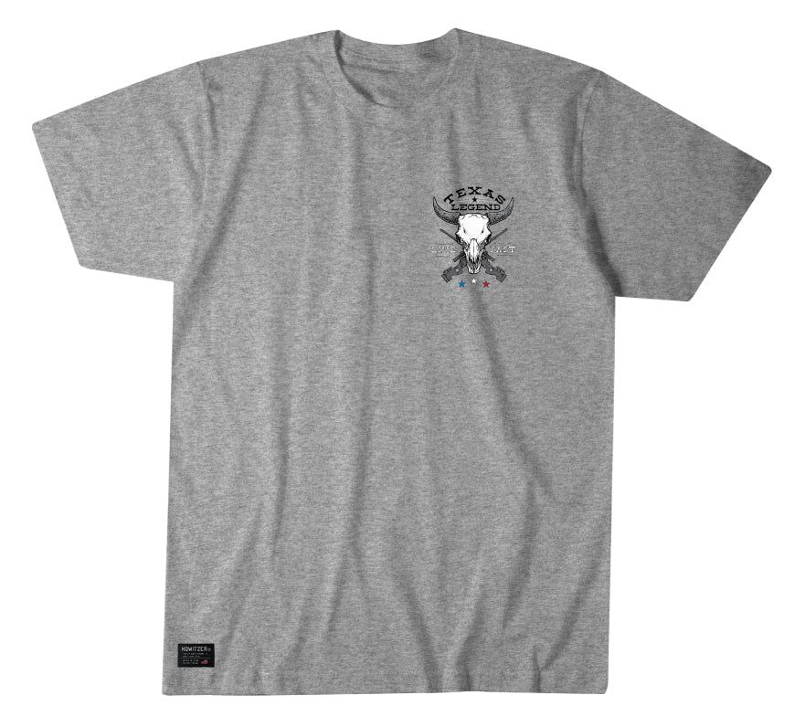 T-shirt Howitzer Warrior – Maglietta Uomo Militare, Cotone 100%, Bianca, Manica Corta, Stile Streetwear - 2