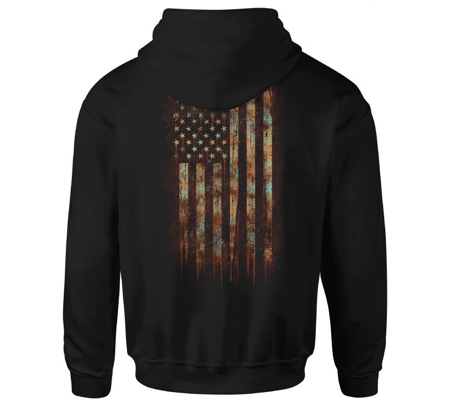 Rust Flag Hood - Howitzer Clothing