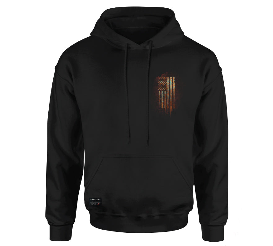 Rust Flag Hood - Howitzer Clothing