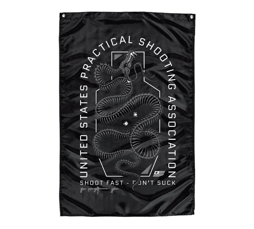 Uspsa Alpha Snake Banner - Howitzer Clothing