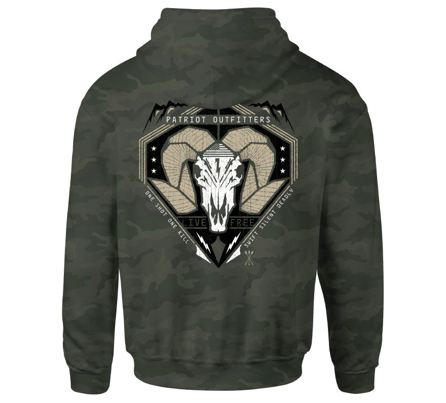 Mens Hooded Sweatshirts - Patriot Outfitters Po Hood