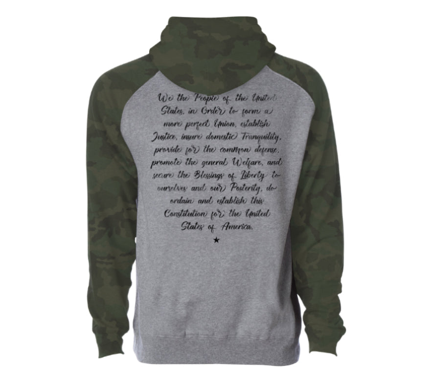 Mens Hooded Sweatshirts - We The People Raglan Hood