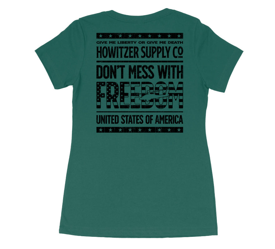Womens Short Sleeve Tees - Let Freedom Fly